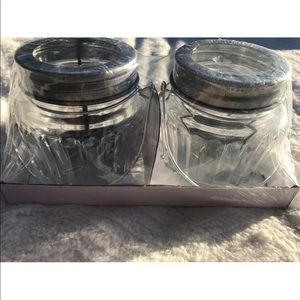 Ashland Accents - Ashland Set of 2 Tealight Jar Clear Glass Ashland Accents - Ashland Set of 2 Tealight Jar Clear Glass